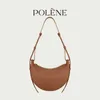 Ladies Hand Bag Manufacturers Promotion French Niche Crcent Bun High-end Dumpling Camel Colored Cowhide Half Moon Hand-held Crossbody Womens