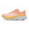 2024 Nieuwe Patroon Hardloopschoenen Bondi 8 Pale Mauve Peach Whip Clifton 8 9 Evening Primrose Heren Dames Sneakers Wandelschoenen Platfrom Big Size US 12 13 EUR 46 47