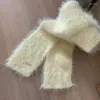 Sciarpe Sciarpa lunga in peluche lavorata a maglia per le donne Inverno Sottile femminile Campeggio Shopping Adolescenti Decorativi