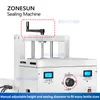 ZONESUN Induction Alunminum Foil Sealing Machine for Plastic Bottles Flat Cap Pointed Mouth Top Cap Continuous Induction Sealer Packaging Machine ZS-FS2200