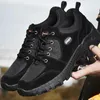 Fitness Shoes Large Size 46 Men Hiking Autumn Outdoor Climbing Trekking Sneakers Leather Waterproof Work Casual Tactical Boots