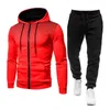 Survêtements pour hommes 2024 Printemps et automne Sports Loisirs Polka Dot Zipper Costume Casual Mode Sweat à capuche Veste Jeune Fitness Sportswear