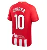 2023 2024 2025 Atletico Madrids piłkarski koszulki Griezmann 23 24 25 M.Lloreente Koke Saul Correa Lemar Football Shirt Men Kit Kit Sets Munds