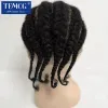 Toupees Toupees for Men Pleteed Full Lace Toupe for Black Men Human Hair zastępczy Afro Kukurydza Proteza włosów dla mnie