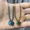 Love necklaces new heart necklace gold jewelry designer for women silver stainless steel pink red green double pendant classic lovers Valentine's Day necklace