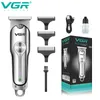 VGR Aparador de Cabelo Profissional Máquina de Corte Sem Fio Elétrica Zero para Homens V071 240315