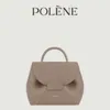 Designer shoulder bag free shipping Bollinger Number One Nano Camel Lychee Cowhide Panel Handheld Crossbody Small Pack