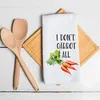 „I Don't Carrot All, Let The Beet Drop“, lustiger Gemüse-Spruch, Waffel-Küchen-Geschirrtuch, Gastgeberin, Weihnachtsgeschenk, Servietten