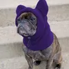 Dog Apparel Winter Hat Cute Personality Drawstring Headgear Washable Ears Hoodie Head Wrap Neck Warmer Scarf Pet Accessories