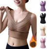 Camisoles & Tanks Womens Thermal Fleece Lined Underwear Tops Spaghetti Strap For Women Lace Cotton Sleep