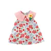 Vestidos de menina Bmnmsl infantil bebê vestido de verão fofo sem mangas gola de boneca estampa floral solta