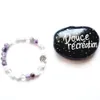 MG2076 6 mm Dream Amethyst Monnstone White Crystal Armband Womens Mix Gemstone Tree of Life Charm Handgjorda smycken