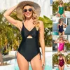 Maillots de bain pour femmes Maillot de bain une pièce européen et américain Ins Style Cordon Sexy Bikini