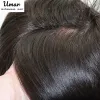 TOUPEEES男性髪の補綴メン用フルスキンフラットVloop Toupee 0.060.08 mmベースヘアーティー