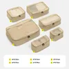 Sacos de armazenamento Saco organizador de mala anti-bacteriana para conjunto de viagem de cubos de embalagem compactados pano de bagagem