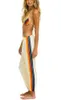 Męskie spodnie Rainbow w paski haftowe dresowe preski wstążki sporne spodnki Modna Europa-USA w stylu Kobiety/dziewczynka średnia talia elastyczna opaska L230915