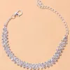 Kvinnors minimalistiska fashionabla personliga diamantbockade strand Anklet