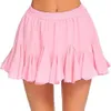 Half Length Skirt A-line High Waisted Pleated Mini Skirts Elastic Waist Short Dress Tennis Casual Yoga Sports Pants