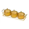 Bowls Snack Dishes Storage Container Fruit Tray For Countertop 3 4 Gold