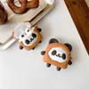 Kulaklık Aksesuarları 3D Panda Sevimli Karikatür Kulaklık Kapağı AirPods 2 1 Pro Kablosuz Kulaklık Kulaklıkları AirPods için Şarj Kılıfı 1 2 3 Pro Covery240322