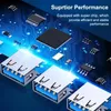 2024 USB C HUB 3.0 Type C 3.1 4 Port Multi Splitter Adapter OTG For Xiaomi Lenovo Macbook Pro 13 15 Air Pro PC Computer Accessories