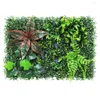 Fleurs décoratives 1 pièce, plante de pelouse artificielle, faux gazon mural en plastique, maison, jardin, boutique, décoration de mariage, tapis vert