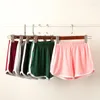 Pantalones cortos para mujer Mujeres Entrenamiento Pantalones de fitness sueltos Gimnasio Chica Verano Elástico Color Caramelo Correr Deportes Al aire libre Playa Biker