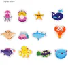 Fridge Magnets 12 pieces of colorful 3D novel animal cartoon refrigerator magnet stickers Y240322