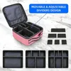 Women Makeup Case Beauty Salon Tattoos Nail Art Tool Bin Travel Necessary Make Up Storage Box Waterproof Cosmetic Bag 240320