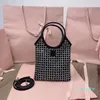 Miroir Qualité Sac fourre-tout Designer Sac à provisions pour femmes Noir Nouveau style Mode Sac à main Diamant Petits sacs à bandoulière avec paquet complet