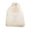 Rangement de cuisine 100 pièces sacs en coton à cordon infusion de thé en mousseline (4X3 pouces)