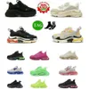 Designer Triple S Women Shoes Sneakers Platform Black White Grey Red Pink Blue Royal Neon Green Ladies Trainers Sport Sneaker Shoes Running Shoes