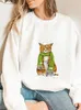 Women's Hoodies Tree Lovely Letter 90s Trend Women Ladies Print Holiday Pullovers Christmas Year Fashion Clothing Graphic Sweatshirts