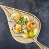 Platos Bandeja para servir de madera Soporte para pasteles Cena Sushi Decorativo para mesa de centro Hogar