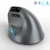 Bluetooth Vertical Wireless Mouse with OLED Screen USB RGB Rechargeable for Computer Laptop Tablet Ergonomics Mice Gaming 240314