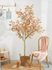 Decorative Flowers Simulation Green Plant Eucalyptus Leaf Large Simulated Plants Indoor Potted Ornament Decoration