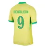 2024ブラジルズアメリカカップサッカージャージ24 25 Neymar Jr Brasil Casemiro G.Jesus P.Coutinho L.Paqueta T.Silva Pele Marcelo Vini Jr Men Kid Kit Football Shird Diremort S-4XL