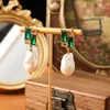 Dingle örhängen franska retro imitation barock pärla high-end ljus lyx premium domstol nisch kvinnlig