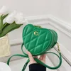 Crossbody Bag Designer Hot Brand Womens Bag Spring/summer New Single Shoulder Heart Shaped Love Contrast Color Mobile Change Tide