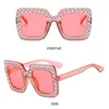 Solglasögon Diamond Crystal Children Retro Sparkling Rhinestone Girls Shades Kids Square Sun Glasses For Beach/Travel/Party