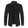 2024 Mens Long Sleeve Button Shirt Top Korean Fashion Mens Street Dress Personlighet Luxury T-Shirt 240320