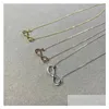 Pendentif Colliers Trendy Fashion Infinity Collier pour femmes 925 Sterling Sier Drop Livraison Bijoux Pendentifs DH3HY