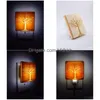 Night Lights Tree Light Bonsai Rustic Decor Of Life Drop Delivery Lighting Indoor Dh1E5