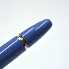 Penna stilografica classica con riempimento a pistone Msk-149 di lusso Penne a inchiostro per scrittura da ufficio in resina nera blu con finestra visiva per numero di serie