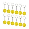 Chaveiros 12x Pickleball Keychain Saco Pingente para Etiquetas de Bagagem Acessórios de Bolsa