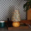 Retro floral pequeno candeeiro de mesa lâmpada de cabeceira versátil e atraente ins estilo pastoral francês bb decorativo candeeiro de mesa de madeira maciça