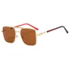 2 pcs Designer de luxe de mode 23 Lunettes de soleil pour hommes avec lumière polarisée grande boîte version coréenne lunettes de soleil à la mode pour femmes avec des traits du visage élégants petit trad