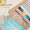 1260 Colors Acrylic Marker Rock Painting Kit for Kids Children Stone Paint Pens Set Ceramic Glass Wood DIY Crafts Art Supplies 240320