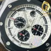 Multifunctionele horloge APS Offshore Roya1 0AK 26400 Giant Chronograph 7750 Bewegingsheren Mechanische ontwerper Waterdichte polshorloge Hoge kwaliteit Roestvrij staal