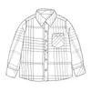 Chemise à carreaux à manches longues pour enfants, hauts à col rabattu, Style britannique, vêtements pour enfants, chemises BH53, printemps-automne